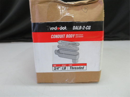 Box of 16 3/4" LB Conduit Body w/ Cover and Gasket Red Dot DALB2CG