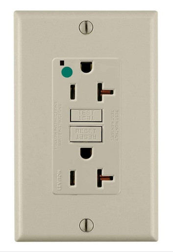 Leviton Gfnt2 Hgi 20a 125v Extra Heavy Duty Hospital Grade Gfci Receptacle 