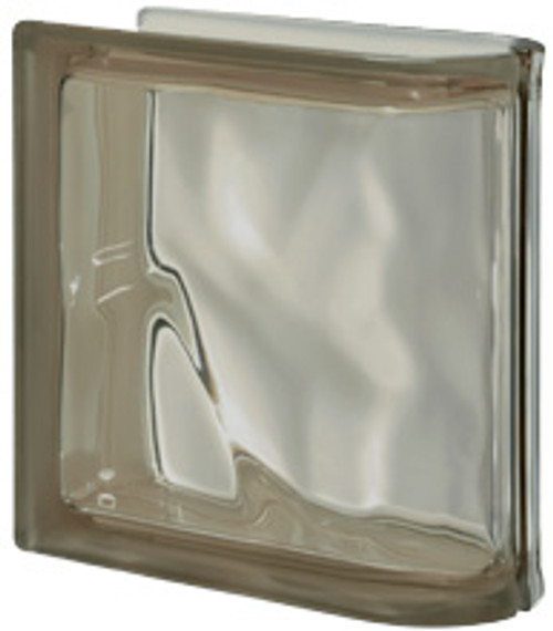 Pegasus Siena End Linear Wavy Glass Block