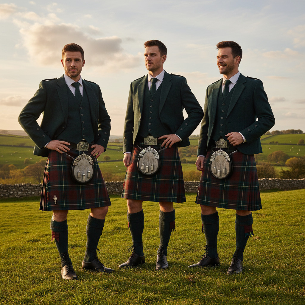 MAZE Cintura Per Kilt In Pelle, Fibbia E Perni Per Kilt - Set Di 3 Accessori - Tutte Le Misure Nero Goffrato Con Fibbia Di Cardo E Spilla Da Kilt 86 36 Cm 108035455