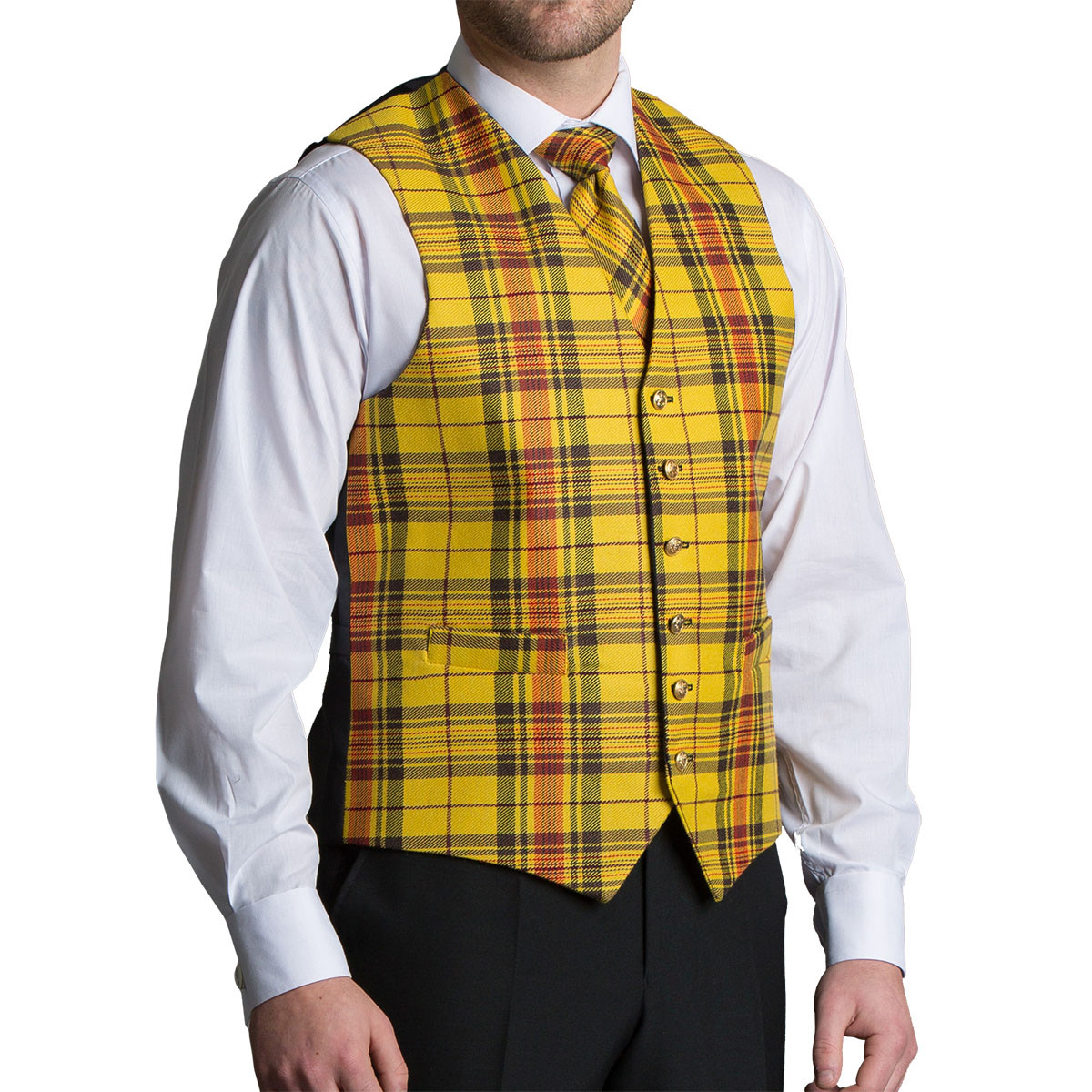 Men's Tartan Vest – 13 oz. Medium Weight Welsh Wool
