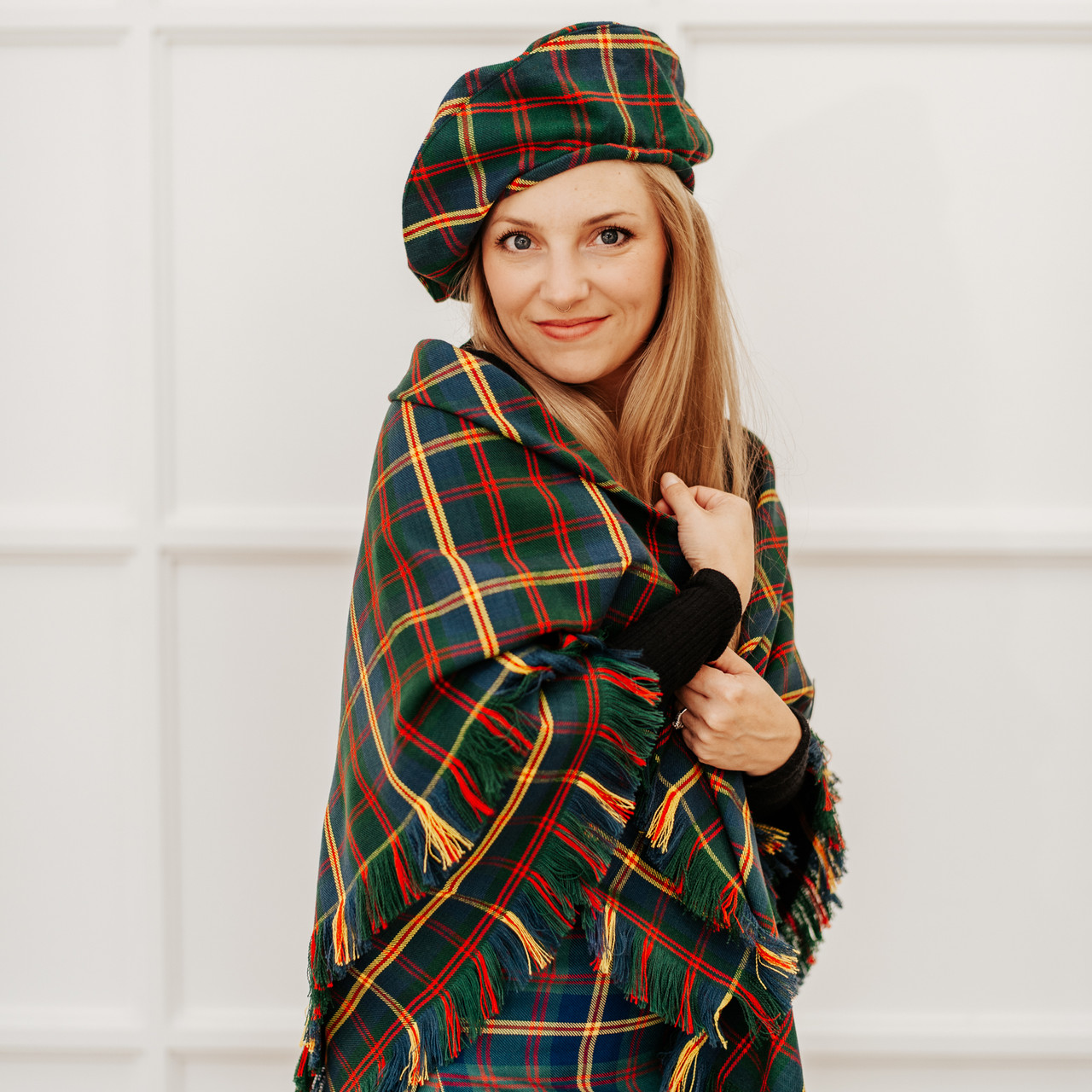 Tartan Tam and Shawl Set – Homespun Wool Blend | 80+ Tartans