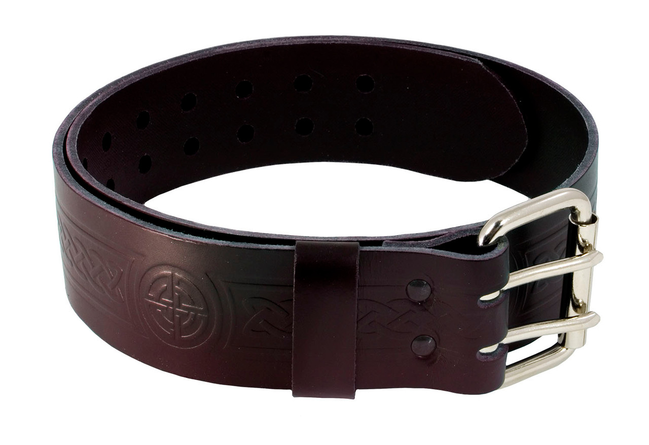 Celtic Knot Utility Kilt Belt and Buckle - Main Image