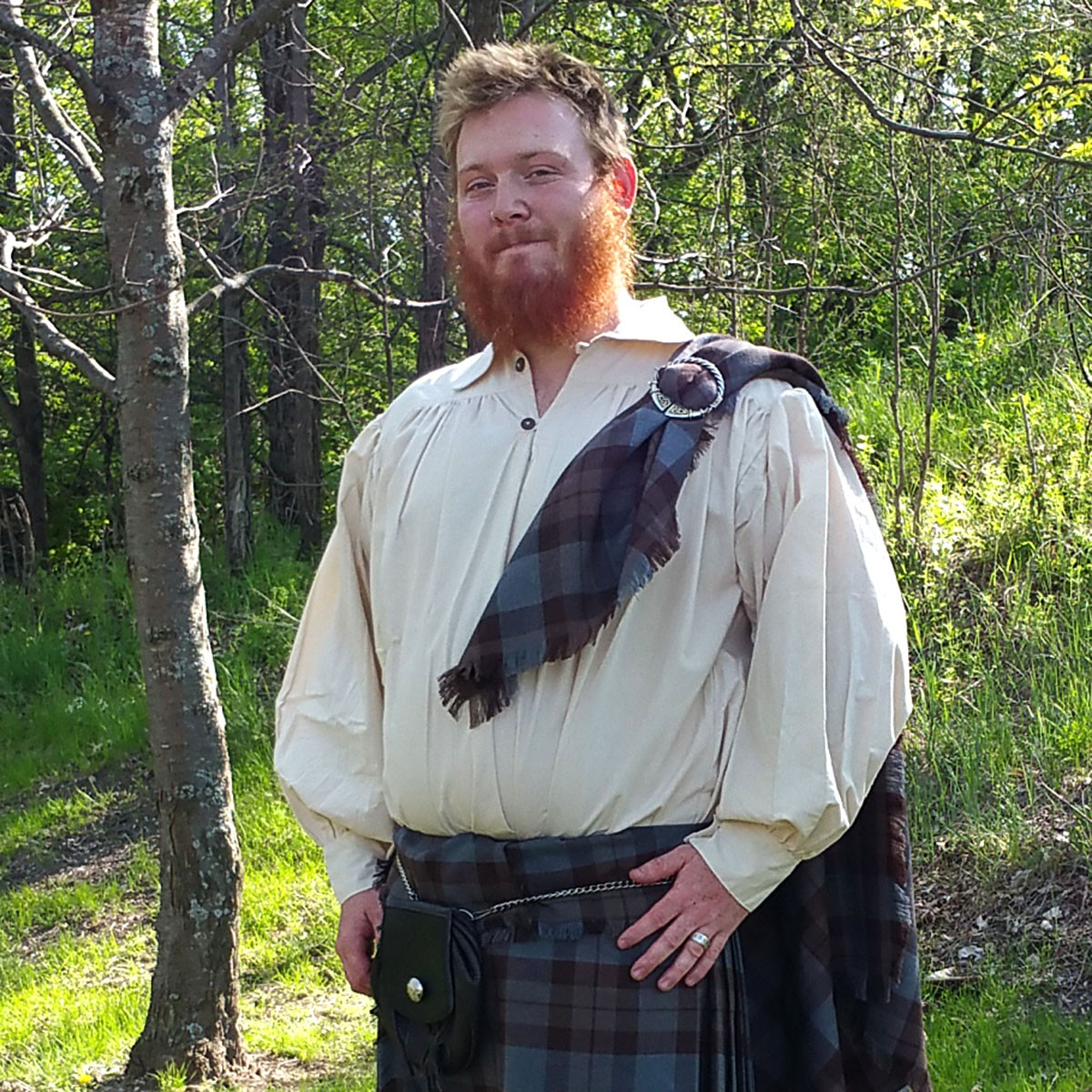 kilt dress shirt Rustic Highland Kilt Shirt Medium
