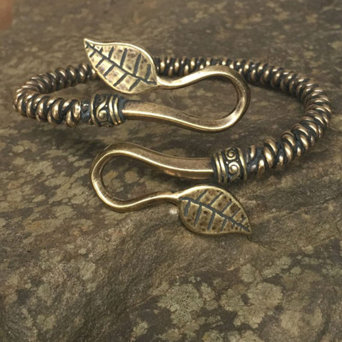 Ash Leaf Braided Arm Ring