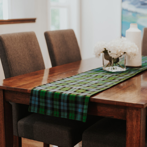 Reversible Tartan Table Runner - Homespun Wool Blend