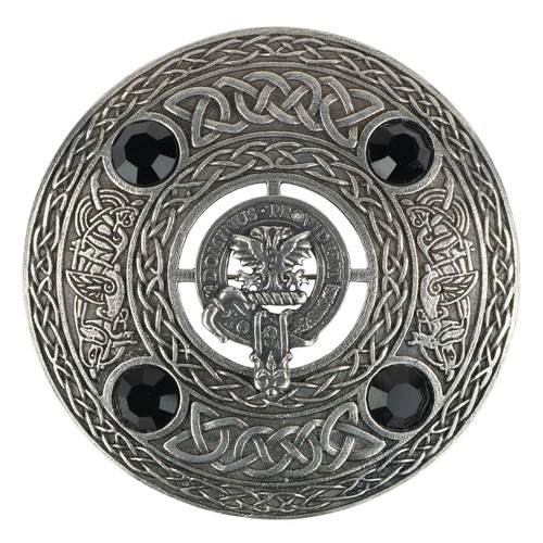 Clan Crest Plaid Brooch - Boyle