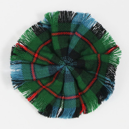 Robertson Hunting Ancient Wool-Blend Tartan Rosette