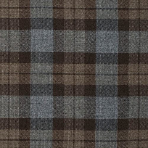 Tartan earthy browns and grays, for an authentic 18th-century feel