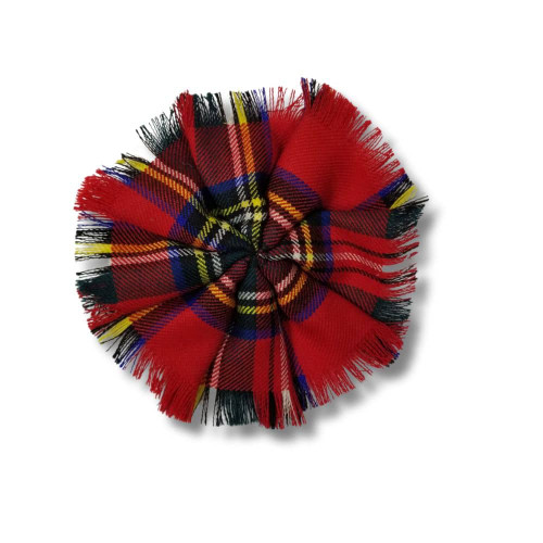Stewart Royal Poly/Viscose Tartan Rosette