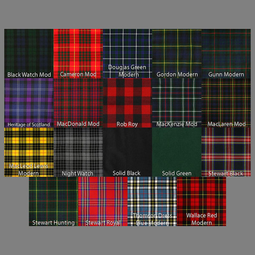 grid of available tartans