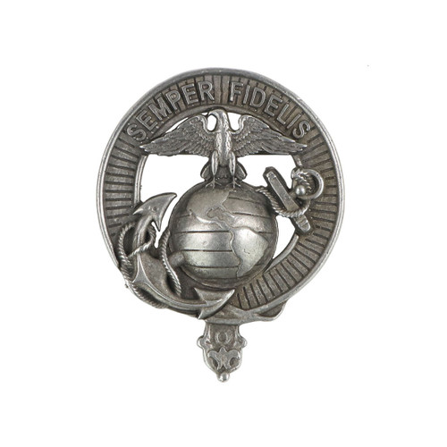 U.S. Marine Corps USMC Pewter Cap Badge/Brooch