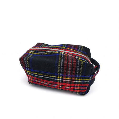 Homespun Tartan Zipper Box Pouch