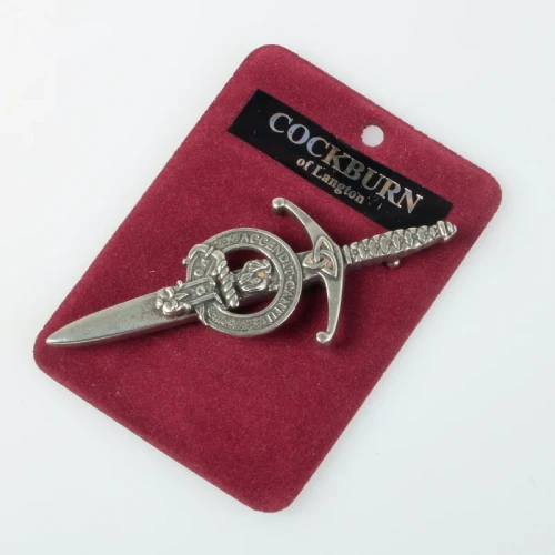 Clan Cockburn of Langton Kilt Pin – Slightly Tarnished Finish
