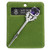 Large Gem Amethyst Thistle Kilt Pin