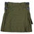 Olive Green Canvas Kilt Front