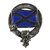 Saltire Art Pewter Cap Badge/Brooch