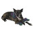 Poly Viscose Tartan Dog Toy - Green & Purple - Full Body