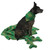 Poly Viscose Tartan Dog Toy - Green - Full Body