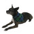 Wool Blend Tartan Dog Bandana Collar - Green & Blue - Full Body