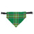 Wool Blend Tartan Dog Bandana Collar - Green
