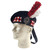 Clan crest badge on hat with hackles