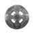 Celtic Cross Pewter Plaid Brooch - Front - Close Up