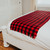 Bed Runner - Black & Red - Close Up