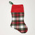 Stewart Dress Tartan Stocking - Homespun Wool Blend