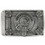 Scottish Clan Crest kilt belt buckle made of pewter, featuring intricate Celtic knotwork and clan emblem, traditional Highland dress accessory.