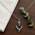Scottish Thistle Amethyst Pendant Necklace
