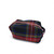 Stewart Black Modern Tartan Zipper Box Pouch
