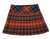 Pride Tartan Homespun Kilted Mini Skirt – Flat Front & Pleated Back (31W 17L)