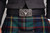 Celtic stag kilt belt worn with tartan kilt