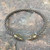Bronze Celtic Snake Torc medium braid front view