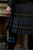 Close view of pleated 16oz premium wool tartan kilt made in Scotland