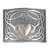 Irish Claddagh kilt belt buckle antique silver finish