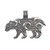 Silver Celtic Bear Pendant
