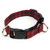 poly viscose tartan dog collar