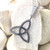 Stainless steel triquetra necklace