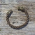 Bronze Celtic wolf torc bracelet medium braid