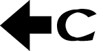 C left arrow