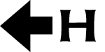 H left arrow