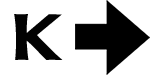 K right arrow