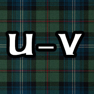 Tartan Finder U-V Tartans Tartan Finder U-V Tartans
