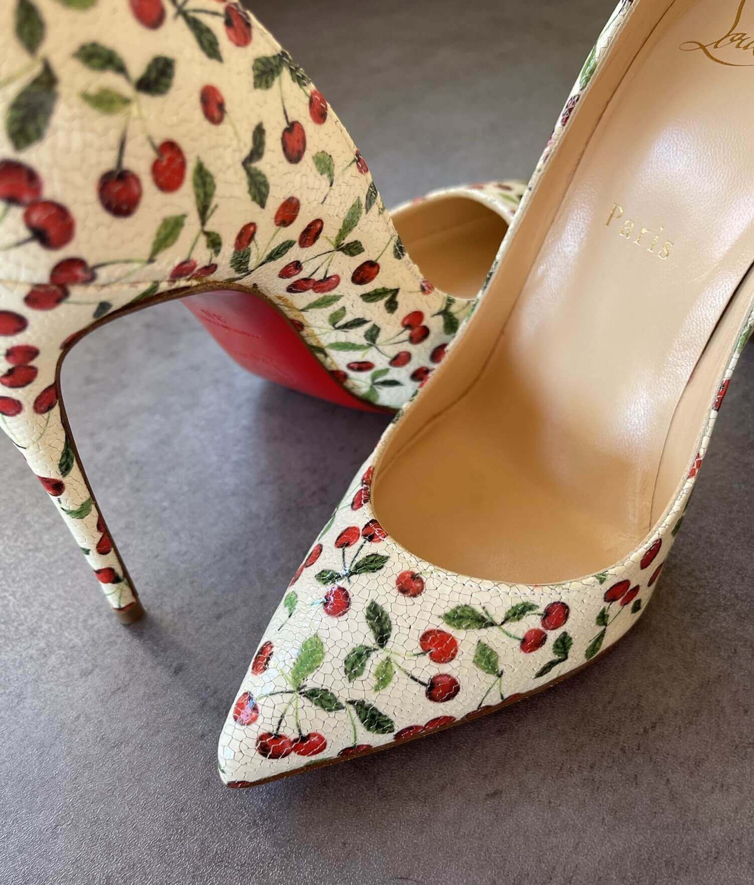 Christian Louboutin Cherry Heels - Pigalle 100 | South Africa