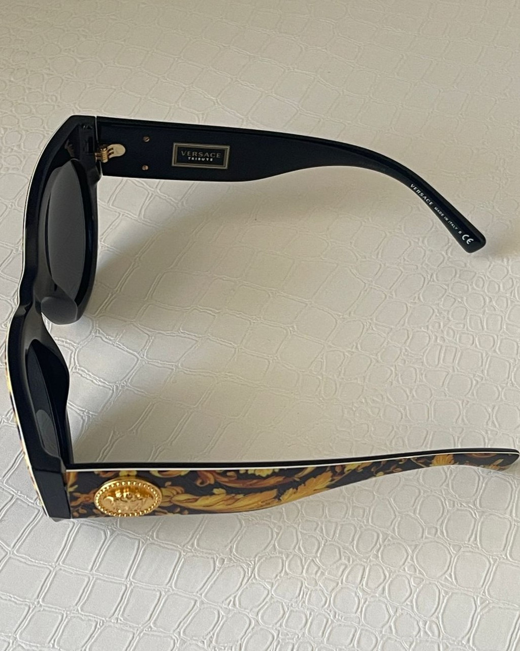 Versace Tribute Barocco Print Sunglasses | The Shopping Cart