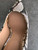 Aldo Snake Print High Heels left heel inner lining showing storage-related peeling along inner edge