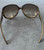 Christian Dior Glossy 1 Oversized Sunglasses back view showing brown gold frame and lenses tint