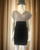 Lora Piana Crossover V-Neck Ruched Bodycon Dress front on mannequin in dove grey crossover top & dark grey ruched skirt